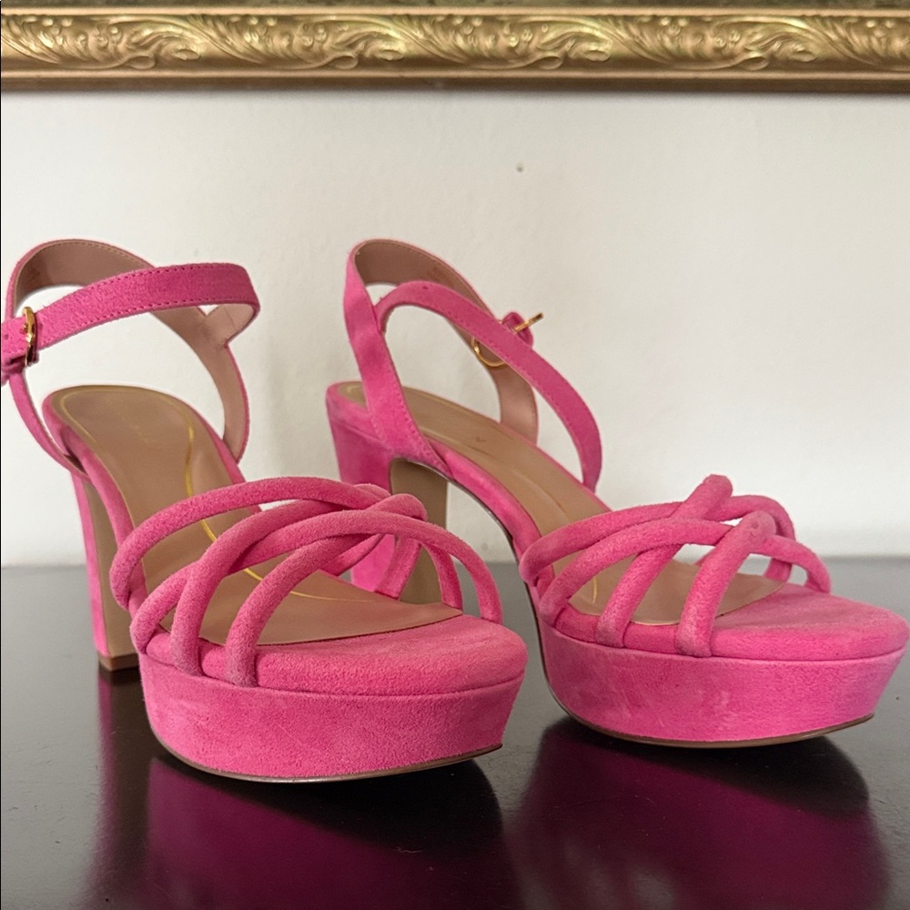 Cole Haan Fuchsia Strappy Heels